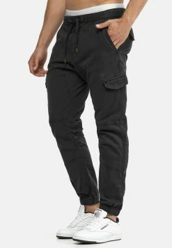 Indicode Jeans Levi - Cargobukse - Black