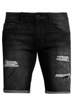 Indicode Jeans Kaden Holes - Jeansshorts - Black -Indicode Jeans Salgsbutikk 358a0edd2e0448e99e821632bce4280a