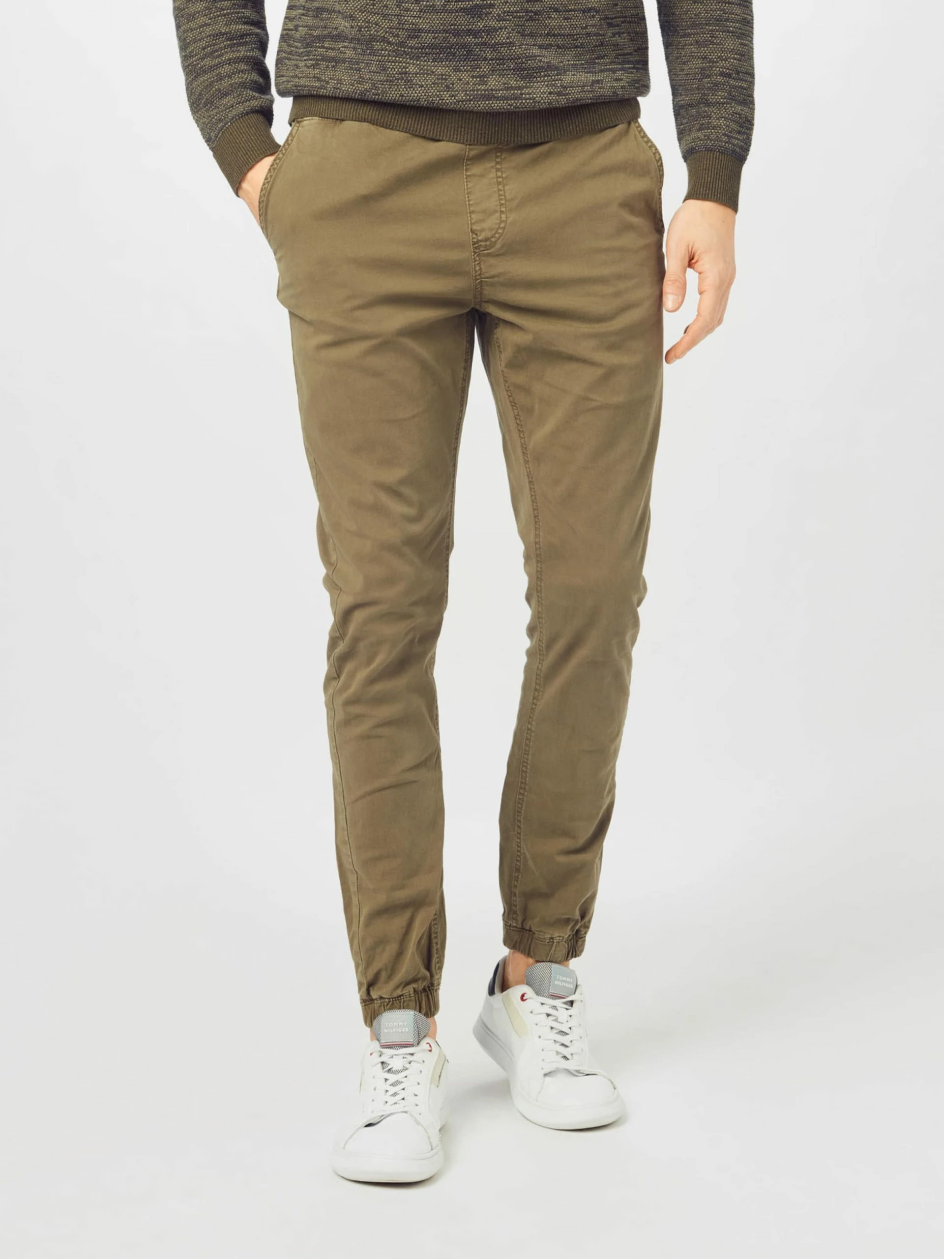 INDICODE JEANS Avsmalnet Bukse 'Fields' Kaki 4 INDICODE JEANS Avsmalnet Bukse 'Fields' Kaki - Bilde 2