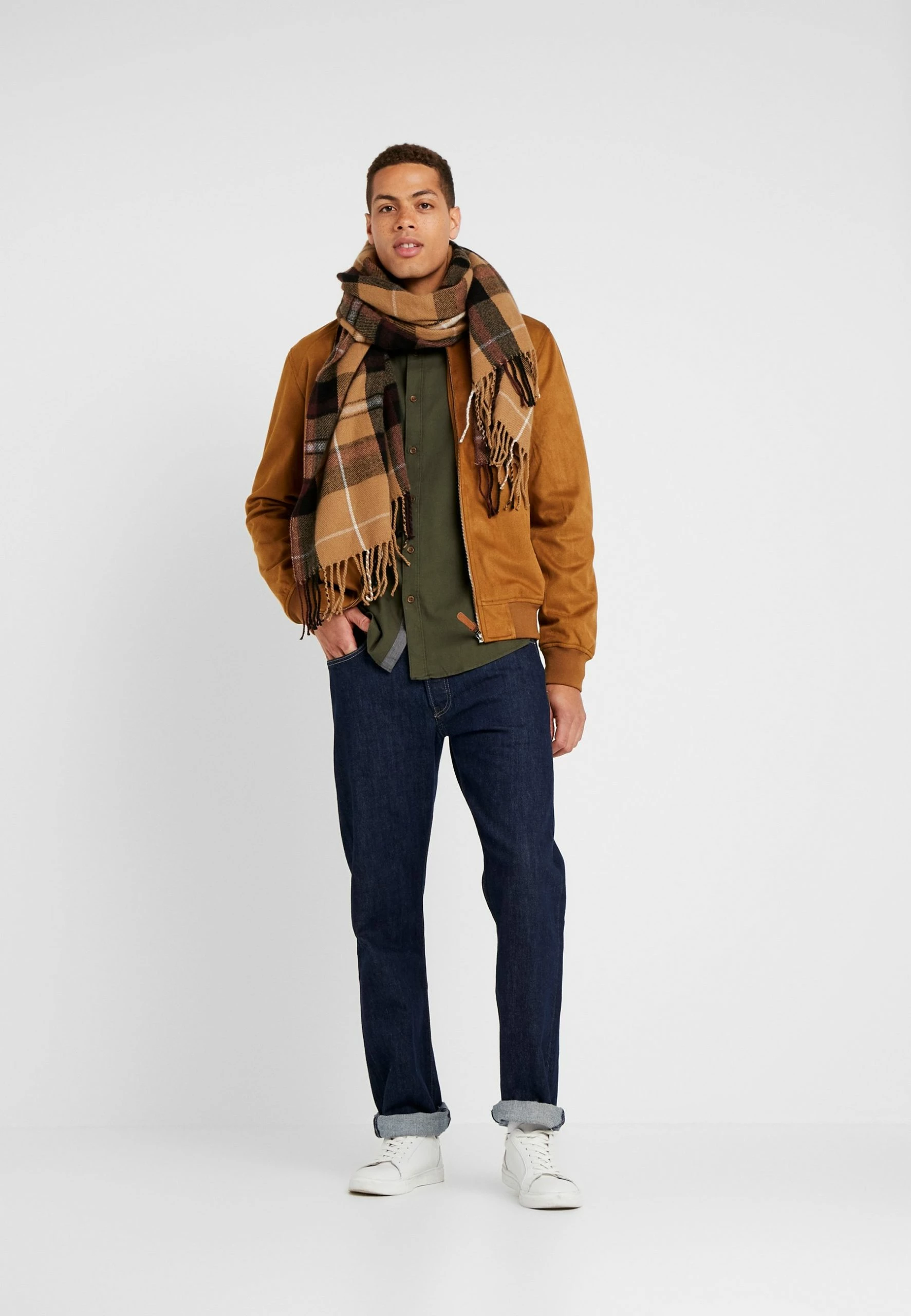 Indicode Jeans Wayne - Imitert Skinnjakke - Camel 4 Indicode Jeans Wayne - Imitert Skinnjakke - Camel - Bilde 2