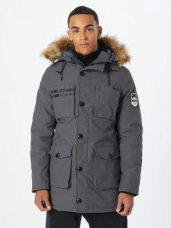 INDICODE JEANS Vinterparkas 'Pierson' Mørkegrå -Indicode Jeans Salgsbutikk 5908bcfaa33bd1e7059cdc06f6fd7184