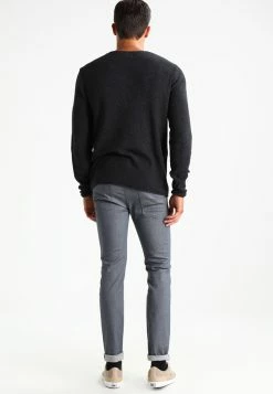 Indicode Jeans Kristan - Strikkegenser - Black -Indicode Jeans Salgsbutikk 65129606ae0c4b31a787c18d310a8d6a