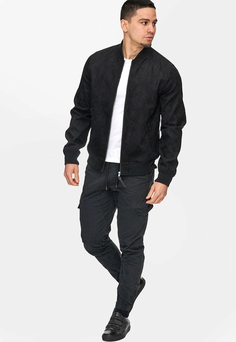 Indicode Jeans Wayne - Imitert Skinnjakke - Black 4 Indicode Jeans Wayne - Imitert Skinnjakke - Black - Bilde 2