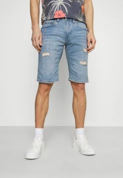 Indicode Jeans Kaden Holes - Jeansshorts - Blue Wash