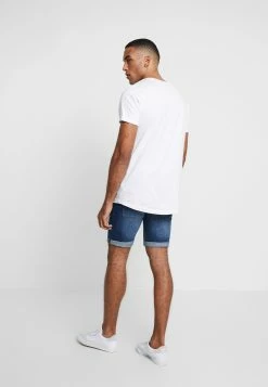 Indicode Jeans Kaden Holes - Jeansshorts - Medium Indigo -Indicode Jeans Salgsbutikk 85949b71f1624d39a43696f2b4602777