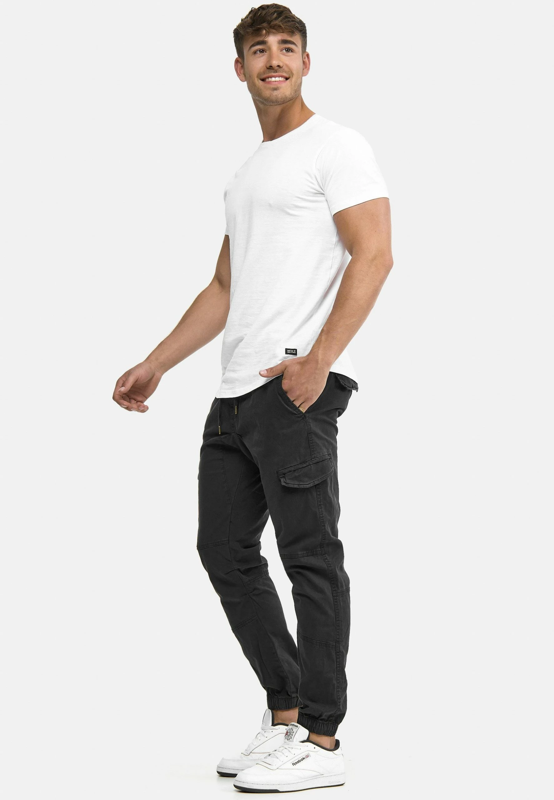 Indicode Jeans Levi - Cargobukse - Black 4 Indicode Jeans Levi - Cargobukse - Black - Bilde 2