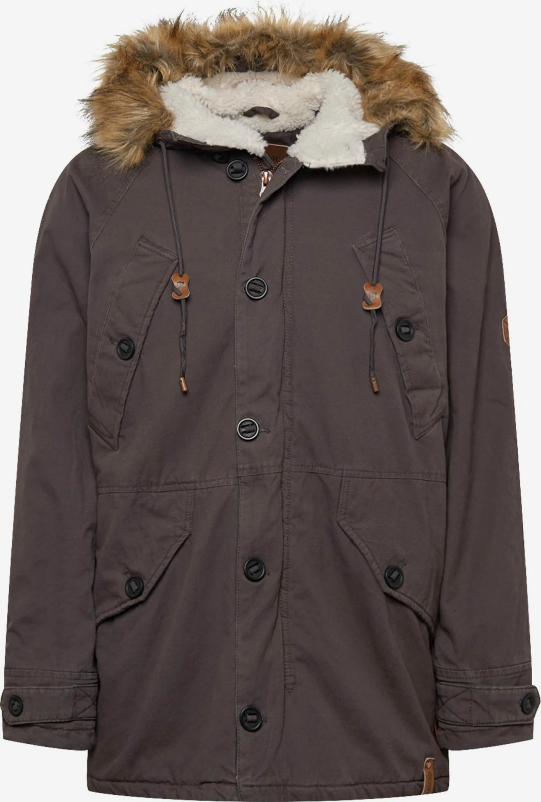 INDICODE JEANS Vinterparkas 'Fann' Grafitt 3 INDICODE JEANS Vinterparkas 'Fann' Grafitt