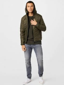 INDICODE JEANS Overgangsjakke 'Perkins' Oliven -Indicode Jeans Salgsbutikk 96a916de3a59027b5f74dd31abdfb609