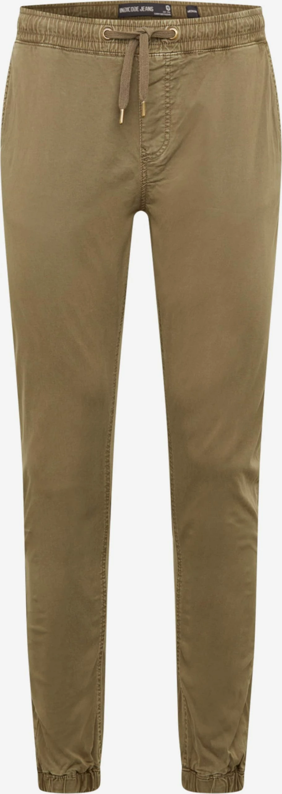 INDICODE JEANS Avsmalnet Bukse 'Fields' Kaki 3 INDICODE JEANS Avsmalnet Bukse 'Fields' Kaki