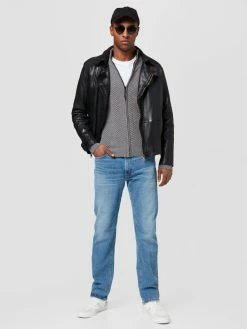 INDICODE JEANS Strikkejakke 'Huber' Grå -Indicode Jeans Salgsbutikk b951213c78eafbffd1e0118a6c463728