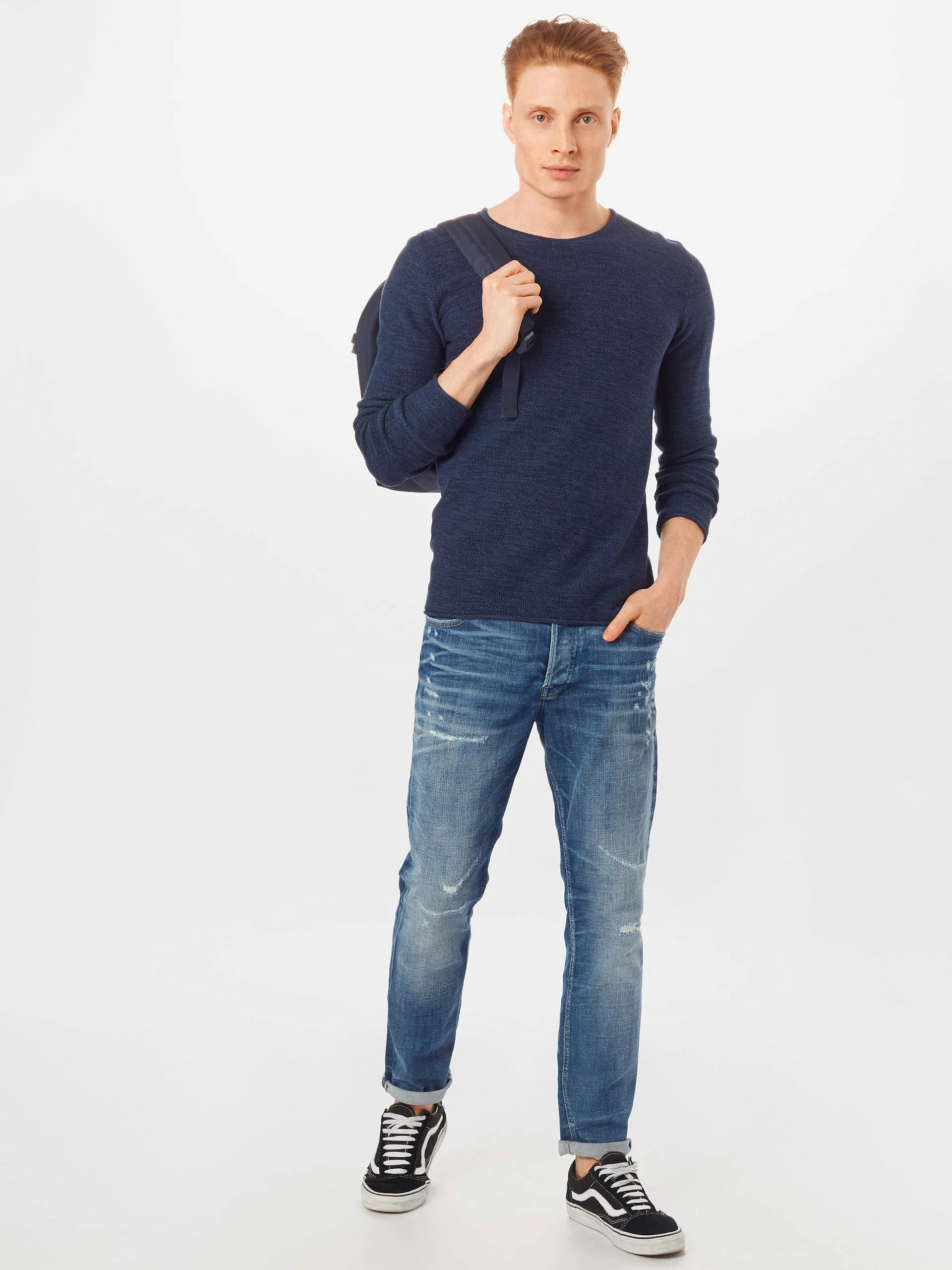 INDICODE JEANS Regular Fit Genser 'Christian' Mørkeblå 6 INDICODE JEANS Regular Fit Genser 'Christian' Mørkeblå - Bilde 4