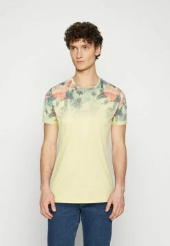 Indicode Jeans Palencia - T-Shirts Med Print - Pale Banana