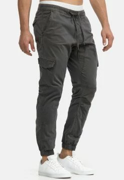 Indicode Jeans Levi - Cargobukse - Raven