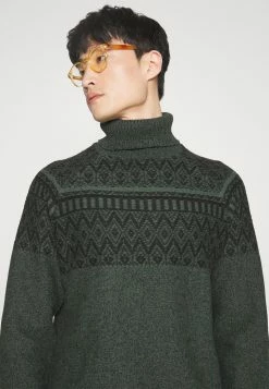 Indicode Jeans Indufler - Strikkegenser - Army -Indicode Jeans Salgsbutikk f62d56785eee42869e998772379d7807